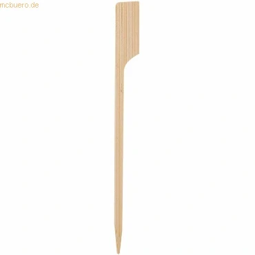 Abbildung von 40 x NatureStar Fingerfood Spieße Bio Flag natur 90mm Bambus VE=250 St