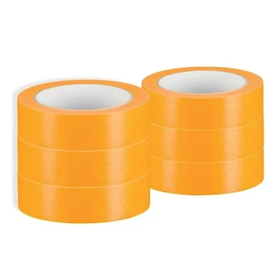 Abbildung von 6 x Mamba Goldband Klebeband 25mm 50m Maler Abklebeband Kreppband Malerband UV beständig Lackiererband Malerkrepp Gold