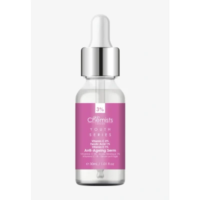 Abbildung von Skin Chemists Antiageing Vitamin C 3%, Ferulic ACID 1%, E 1% Serum, Größe: 30 ml, Transparent