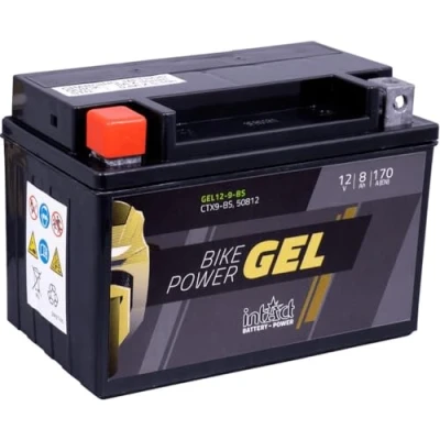 Abbildung von intAct Batterie Bike Power Gel geschlossen YTX9 BS 12V, 8Ah