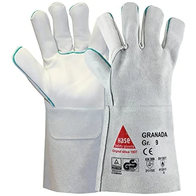 Abbildung von rabbit safety gloves Hase Leichte Schweißerhandschuhe GRANADA Rindnarbenleder TÜV GS Gr. 9