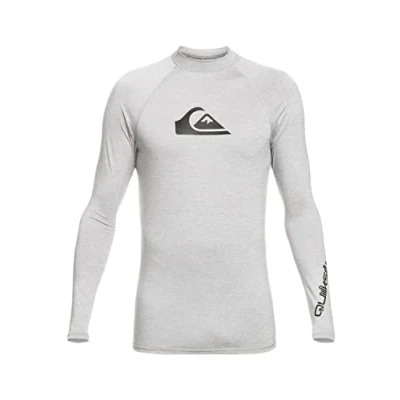 Abbildung von Quiksilver All Time Langärmliger Rashguard mit UPF 50 für Männer Grau