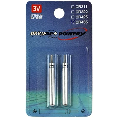 Abbildung von Powery Stiftbatterie CR435 für Elektro Anglerposen, Bissanzeiger 2er Blister Batterie, (3 V)
