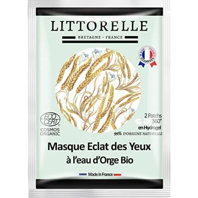Abbildung von Littorelle Augenmaske Bio Zertifiziert Augenpatch 360 Gegen Augenringe, Tränensäcke, Anti Aging Spendet Feuchtigkeit, glättet, mattiert Made in France 99% Natürlichen Ursprung