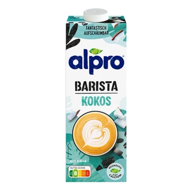 Abbildung von Alpro Barista Kokosnussdrink mit Soja, 1L haltbar100% pflanzlich Quelle von Calcium und Vitaminen Proteinquelle fettarm ohne Laktose vegan milchfrei