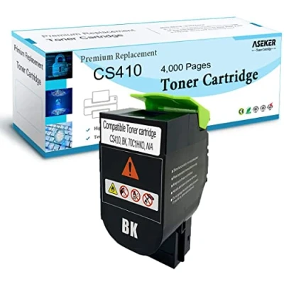 Abbildung von Kompatibler CS310 CS410 CS510 Tonerkartusche für Lexmark CS310dn CS310n CS310dtn CS410n CS410dn CS410dtn CS510de CS510dte Drucker, Hohe Ausbeute 4000 Seiten, 70C2HK0 ( Schwarz