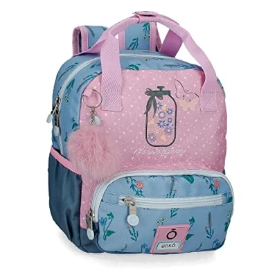 Abbildung von Enso We Love Flowers Kleiner Rucksack, Rosa, 23 x 28 10 cm, Polyester, 6,44 l, Rucksack