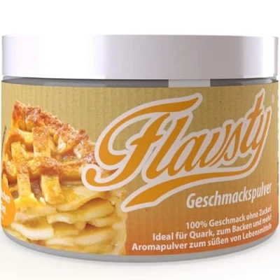 Abbildung von Flavsty® Geschmackspulver Apfel Zimt Apfelstrudel Apfelkuchen Veganes ohne Zucker