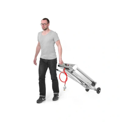 Abbildung von HENDI Gasgrill Xenon Pro 112 x 41 90 cm einklappbar Chromstahl elektronische Zündung für Propan Gas, Gastro mobiler Outdoor Gas Grill