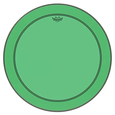 Abbildung von Remo Schlagzeugfell Colortone Powerstroke 3 clear Bass Drum 26&quot; grün P3 1326 CT GN