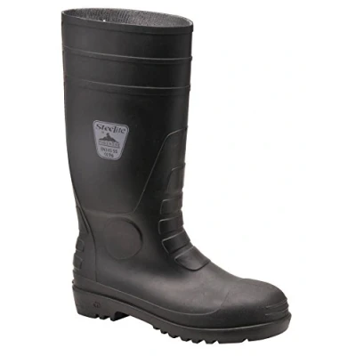 Abbildung von Portwest Klassik Sicherheitsgummistiefel S4, Größe: 36, Farbe: Schwarz, FW94BKR36