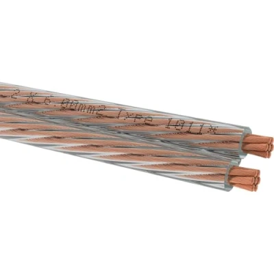 Abbildung von Oehlbach Speaker Wire SP 60 Stereo HI FI Lautsprecherkabel Boxenkabel mit OFC (sauerstofffreies Kupfer) 2x6,0 mm² Mini Spule Lautsprecher Kabel 6m transparent