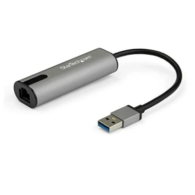 Abbildung von StarTech.com 2.5GbE USB A auf Netzwerk Adapter 3.0 2.5/1Gbit/s Multigeschwindigkeits Gigabit NIC 3.1 Laptop RJ45/LAN Lenovo X1 Carbon, HP EliteBook/ ZBook (US2GA30)