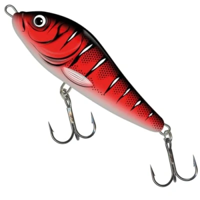 Abbildung von Salmo Rattlin&#039; Slider 11cm Sinking Red Wake (mit Ratsche) Jerkbait