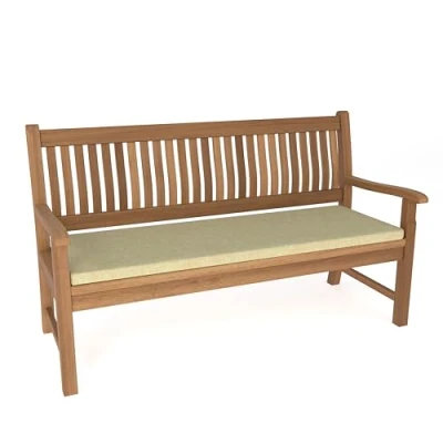 Abbildung von POKAR Bankauflage Bankkissen mit Abnehmbarem Bezug Sitzkissen für Bank Sitzbank Sitzpolster Bankpolster Stuhlkissen Gartenbank (170 x 40 5, Beige)