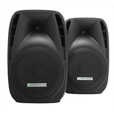 Abbildung von Pronomic 2X PH12 Bühnen und Konzertlautsprecher PA Lautsprecher (Passive ABS Boxen, 12 Zoll, 30 cm, 600W) schwarz