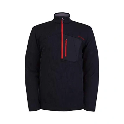 Abbildung von Spyder Active Sports Bandit Herren Halb Reißverschluss, Gr. S, Schwarz/Rot