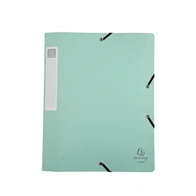 Abbildung von Exacompta 14460E Premium Sammelbox Aquarel mit Gummizug 40 mm breit aus Colorspan Karton Rückenschild für DIN A4 Archivbox Heftbox Dokumentenbox Zeichenbox Sammelmappe 1 Stück Zufallsfarbe