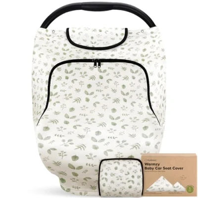 Abbildung von Autositzbezug für Babys Baby Sitzbezüge Frühling, Herbst, Winter Universelle Stretch Fit Babyschale Babys, Jungen, Mädchen, Stillbezug, Weiches &amp; Atmungsaktiv Babysitzbezug (Laurel)