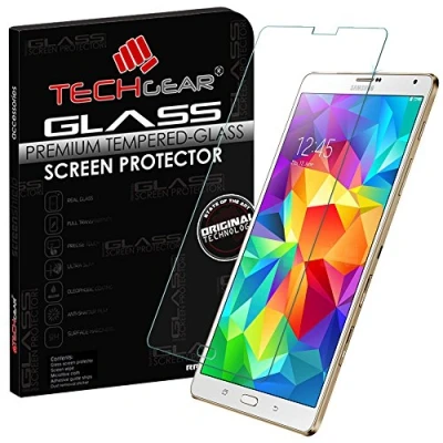 Abbildung von TECHGEAR Schutzfolie kompatibel mit Galaxy Tab S 8,4 Zoll (SM T700/SM T705 Series) Glas Anti Kratzer Schutzabdeckung Samsung