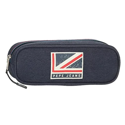 Abbildung von Pepe Jeans Aidan Federmäppchen, Blau, 22 x 7 3 cm, Polyester