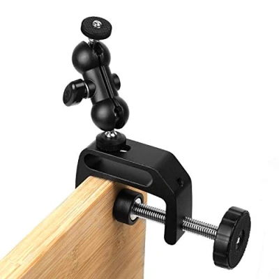 Abbildung von WANBY Doppelkugel Kamera Klemmen Halterung mit Halter für DSLR Rig Monitor Blitzlichter
