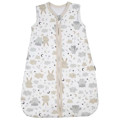Abbildung von TupTam Baby Ganzjahresschlafsack 2.5 TOG, OEKO TEX zertifiziert, wattiert, Unisex, atmungsaktiv, Farbe: Hase/Eule, Größe: 92 98