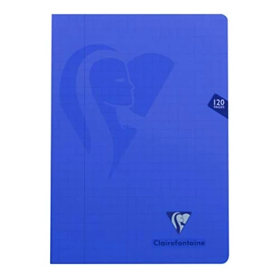 Abbildung von Clairefontaine 303510C Packung mit 10 Heften Mimesys DIN A4 60 Blatt kariert Rand, 90g, farbig sortiert, 1 Pack