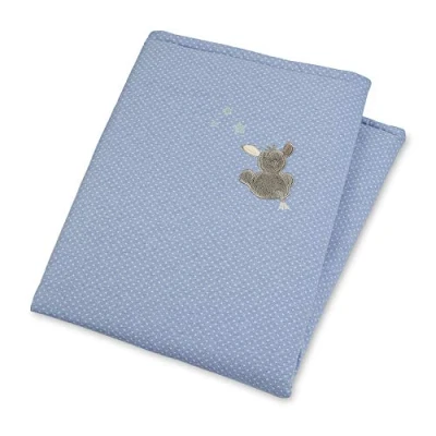 Abbildung von Sterntaler Schmusedecke Wattiert EMMI Krabbeldecke für Kinder, Größe: One Size, Blue