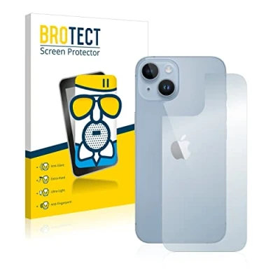 Abbildung von BROTECT Entspiegelungs Schutzglas für Apple iPhone 14 (Rückseite) Schutz Folie Glas Matt [Extrem Kratzfest 9H, Anti Reflex, Fingerprint]