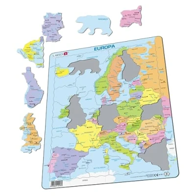 Abbildung von Media Verlag Puzzle Europa (politisch) (Kinderpuzzle), 49 Puzzleteile