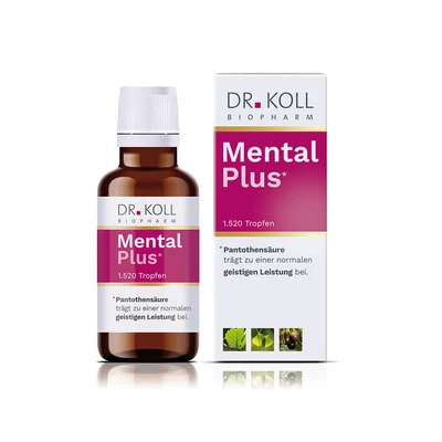 Abbildung von Mental Plus Dr.Koll Gemmo Komplex Pantothensäure Tropfen 50 ml