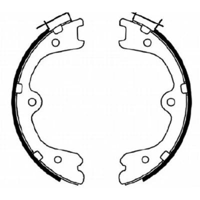 Abbildung von TEXTAR 91073100 Handbremsbeläge ohne Handbremshebel NISSAN: Murano II, INFINITI: FX SUV, Q70