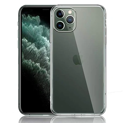 Abbildung von NEW&#039;C Hülle für iPhone 11 Pro Max (6,5 Zoll), [Ultra transparent Silikon Gel TPU Soft] Cover Case Schutzhülle Kratzfeste mit Schock Absorption und kompatibel