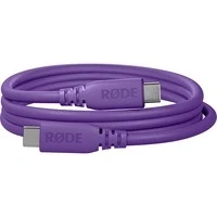 Abbildung von RØDE SC27 SuperSpeed USB C zu Kabel für schnelle Datenübertragung bis 5 Gbps und 60W Stromversorgung (2m, Lila)