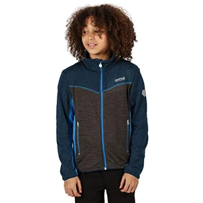 Abbildung von Regatta Unisex Kinder Oberon Iii Veste Softshell Junior en Maille Stretch Extensible Avec Poches Zippées Soft Shell, Deep Space/Magnet, FR : 3XL (Taille Fabricant 13 yr)