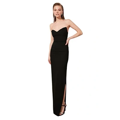 Abbildung von Trendyol Damen Tprss21ae0047 Kleid, Schwarz, 60