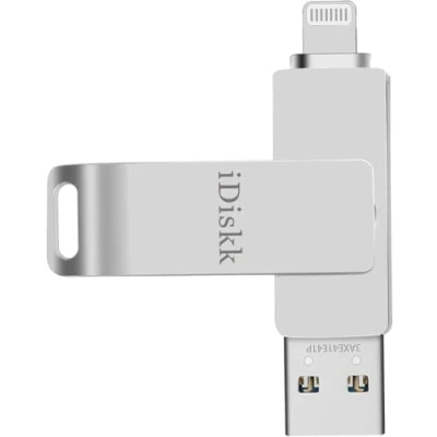 Abbildung von iDiskk 128G Lightning USB Stick für iPhone MFi zertifizierter Foto iPad Speicher Flash Laufwerk iPhones Macbooks und PCs