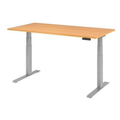 Abbildung von Hammerbacher Schreibtisch XDKB16 Buche/Silber
