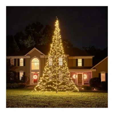 Abbildung von Fairybell Fahnenmast Weihnachtsbäume 6 Meter 1200 LED Leuchten Twinkle