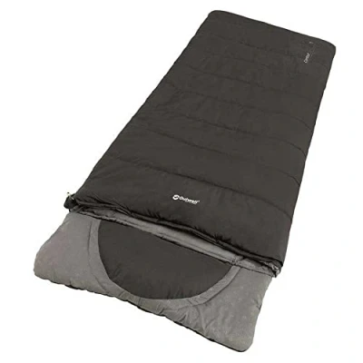 Abbildung von Outwell Contour Schlafsack schwarz Reißverschluss links