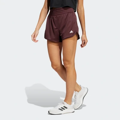 Abbildung von adidas Performance Pacer Essentials HIGH RISE kurze Sporthose Aurora ruby white, Damen, Größe: XLx5&quot;, white