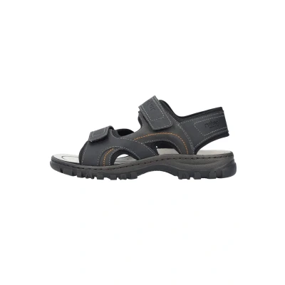 Abbildung von Rieker Trekkingsandale, Herren, Größe: 47, Schwarz Schuhe