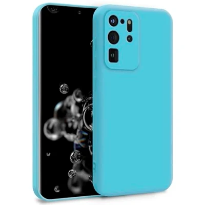 Abbildung von MyGadget Hülle für Samsung Galaxy S20 Ultra Zweilagige Handyhülle mit Kameraschutz Cover Innenfutter &amp; Silikon außen Türkis