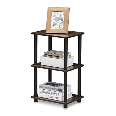 Abbildung von Furinno Raumregalsystem mit 2 Fächern, holz, Walnuss/Braun, 29.46 x 38.1 63.5 cm