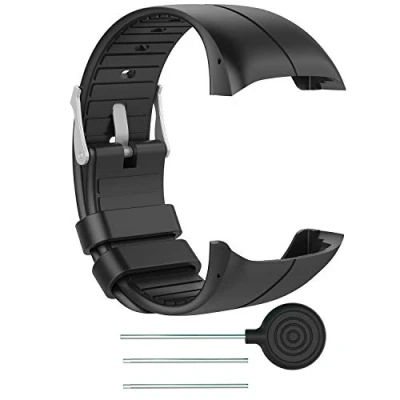 Abbildung von INF Uhrenarmbänder für Polar M400/M430 weiches Silikon Armband mit Metallschnalle