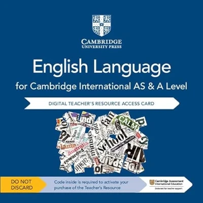 Abbildung von Cambridge International AS and A Level English Language Elevate Teacher&#039;s Resource Access Card
