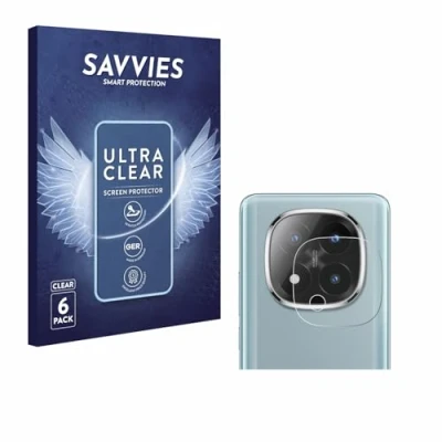 Abbildung von Savvies 6 Stück Schutzfolie für Xiaomi Redmi Note 14 Pro Plus (NUR Kameraschutz) Displayschutz Folie Ultra Transparent