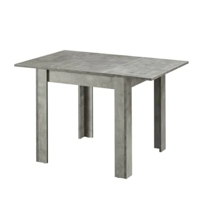 Abbildung von B&amp;D home Esstisch LIVIUS, 80 120x80cm ausziehbarer Esszimmertisch Küchentisch Holztisch für Küche, Esszimmer modern Design Beton Optik, 11218 BETO