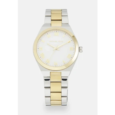 Abbildung von Michael Kors Lennox Watch Uhr silvercoloured/goldcoloured, Damen, Größe: One Size, Silver coloured/gold coloured